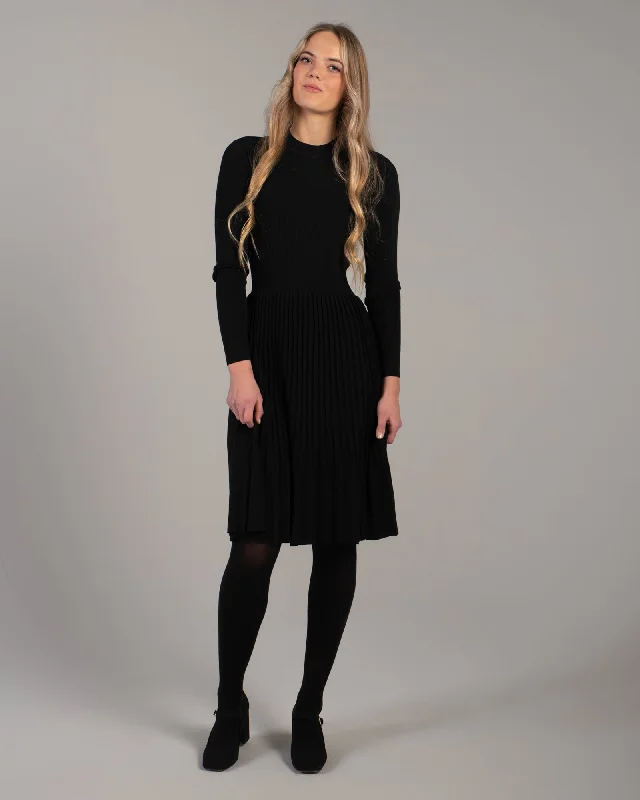 Mini dresses with criss - cross backs for a flirty lookPretty Pleats Dress