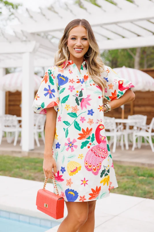 Mini dresses with tassel accents for a fun touchEllie Dress- Short Sleeve
