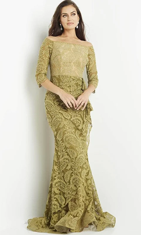 Wedding guest dresses with button - down fronts and A - line silhouettesJovani 23811 - Olive Embellished Lace Evening Gown Wedding guest dresses with button - down fronts and A - line silhouettesJovani 23811 - Olive Embellished Lace Evening Gown