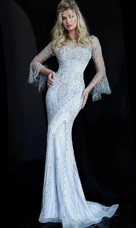 Wedding guest dresses with cold - shoulder designs and solid colorsJovani 60827 - Beaded Mother of the Bride Dress Wedding guest dresses with cold - shoulder designs and solid colorsJovani 60827 - Beaded Mother of the Bride Dress