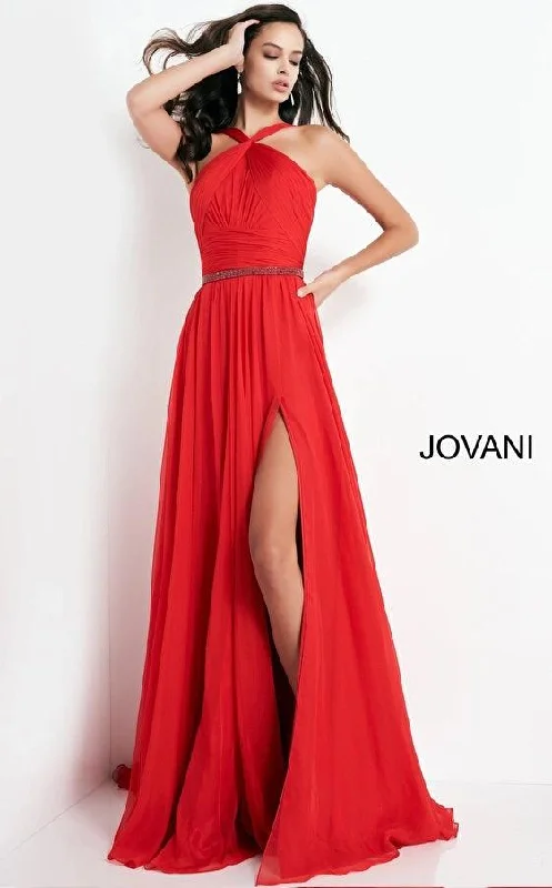 Wedding guest dresses with patchwork designs for a unique lookJovani 3836 Long Formal Evening Prom Dress