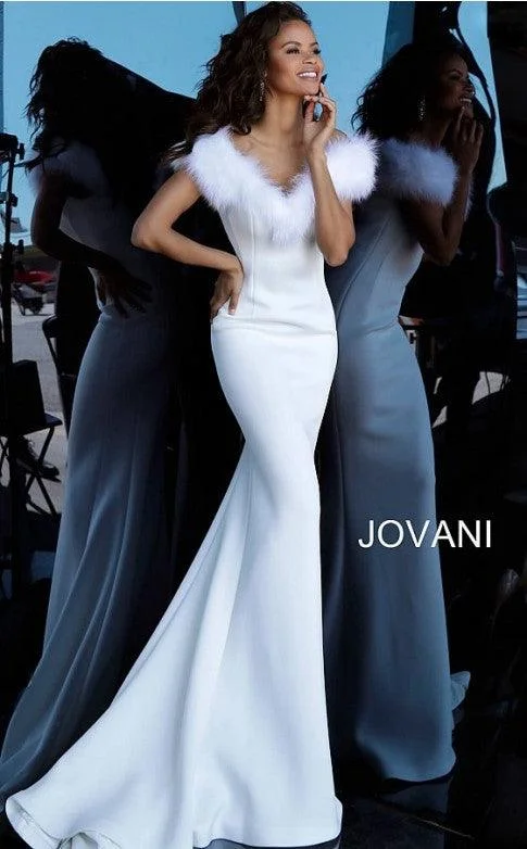 Printed wedding guest dresses with tropical motifs for beach weddingsJovani 63884 Long Formal Off Shoulder Evening Dress Printed wedding guest dresses with tropical motifs for beach weddingsJovani 63884 Long Formal Off Shoulder Evening Dress