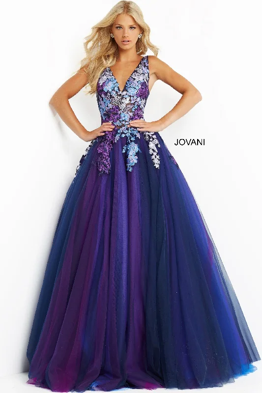 Wedding guest dresses with tiered skirts for a feminine lookJovani 06807 Prom Sleeveless Long Formal Ball Gown