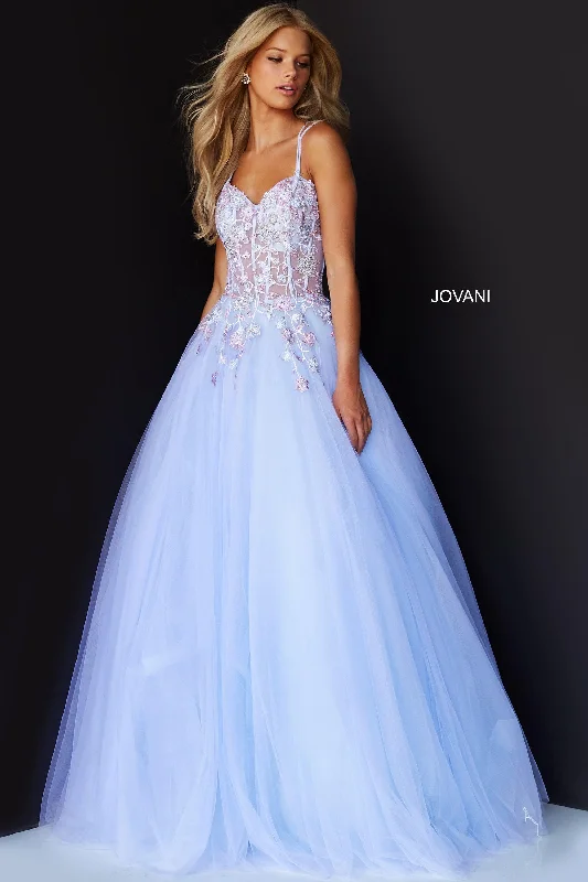 Off - the - shoulder wedding guest dresses in chiffonJovani 06207 Prom Sleeveless Long Formal Gown