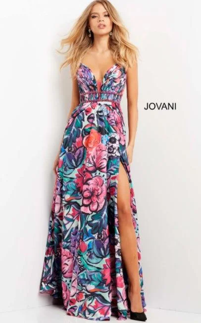 Satin wedding guest dresses with side slits for a sexy touchJovani 08593 Spaghetti Strap Long Sexy Prom Dress Satin wedding guest dresses with side slits for a sexy touchJovani 08593 Spaghetti Strap Long Sexy Prom Dress
