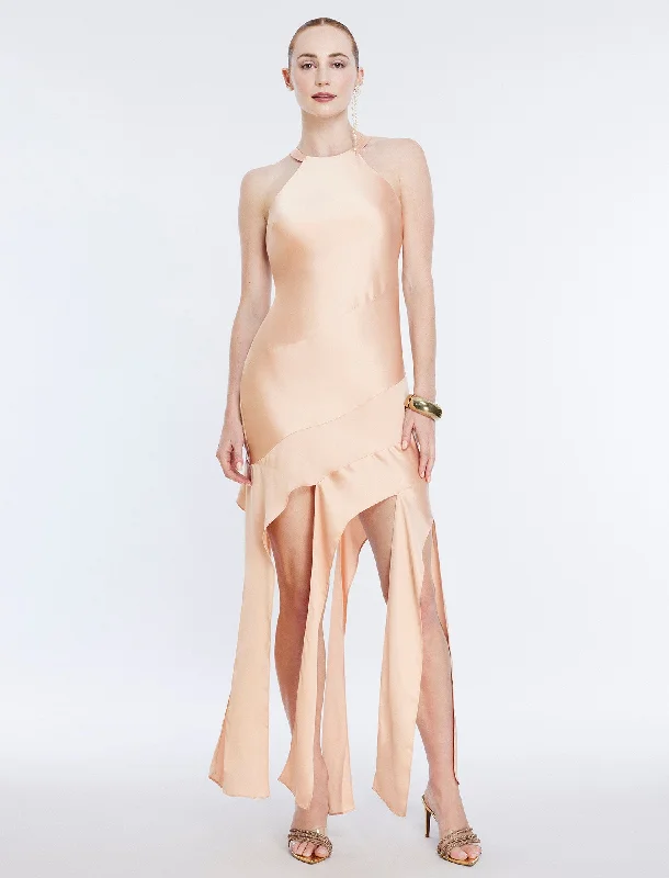 Cotton mini dresses for a comfortable everyday optionKalina Cascading Ruffle Dress
