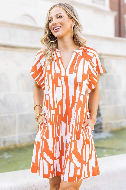 Strapless mini dresses for a beach vacationLara Dress- Orange