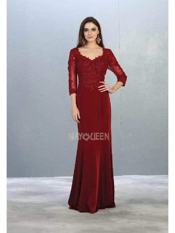Lace - and - tulle wedding guest dresses with sweetheart necklinesMay Queen MQ1811 - Embroidered Top Scoop Formal Dress Lace - and - tulle wedding guest dresses with sweetheart necklinesMay Queen MQ1811 - Embroidered Top Scoop Formal Dress