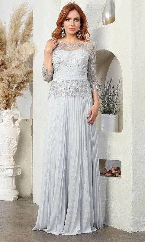 Wedding guest dresses with mesh panels and empire waistsMay Queen MQ2007 -Quarter Sleeve Lace Applique Evening Dress Wedding guest dresses with mesh panels and empire waistsMay Queen MQ2007 -Quarter Sleeve Lace Applique Evening Dress
