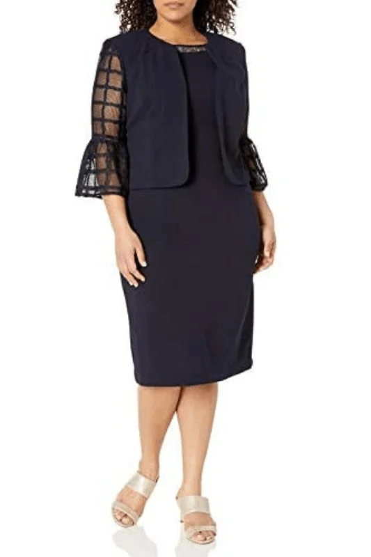 Wedding guest dresses with tiered skirts for a feminine lookMaya Brooke Two Piece Short Bell Jacket Dress 26489