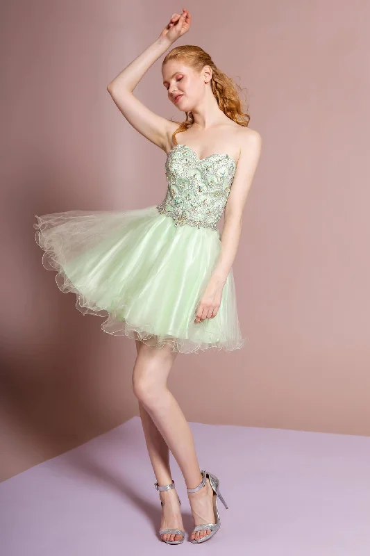 Wedding guest dresses with gathered skirts and V - necklinesStrapless Short Prom Dress Homecoming Wedding guest dresses with gathered skirts and V - necklinesStrapless Short Prom Dress Homecoming