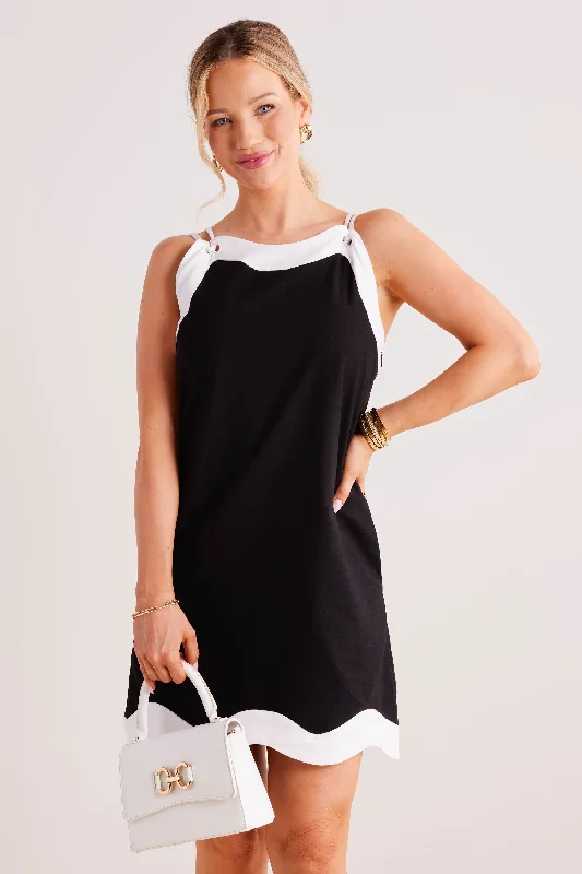 Velvet mini dresses for autumn weddingsShirley Dress- Black