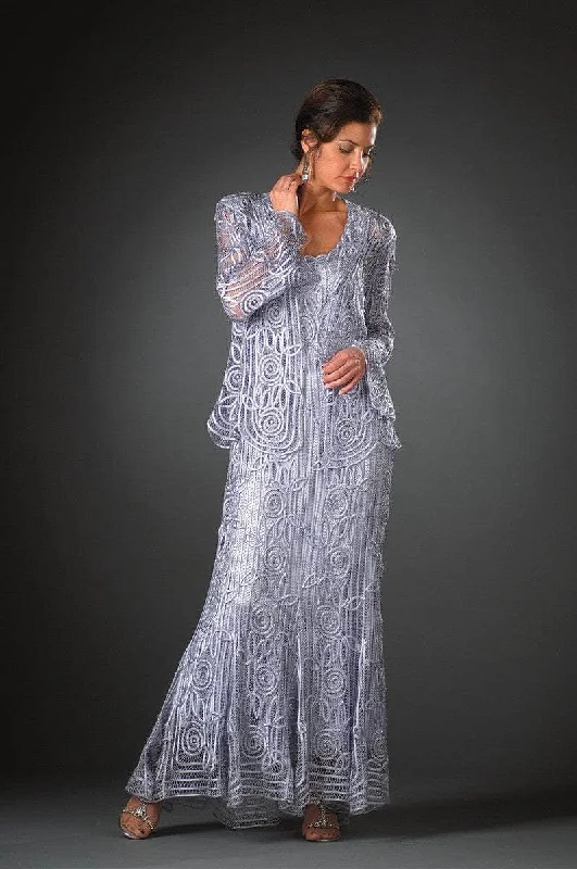 Sheath - style wedding guest dresses with lace overlaysSoulmates C1068 - Scoop Illusion Evening Dress Sheath - style wedding guest dresses with lace overlaysSoulmates C1068 - Scoop Illusion Evening Dress