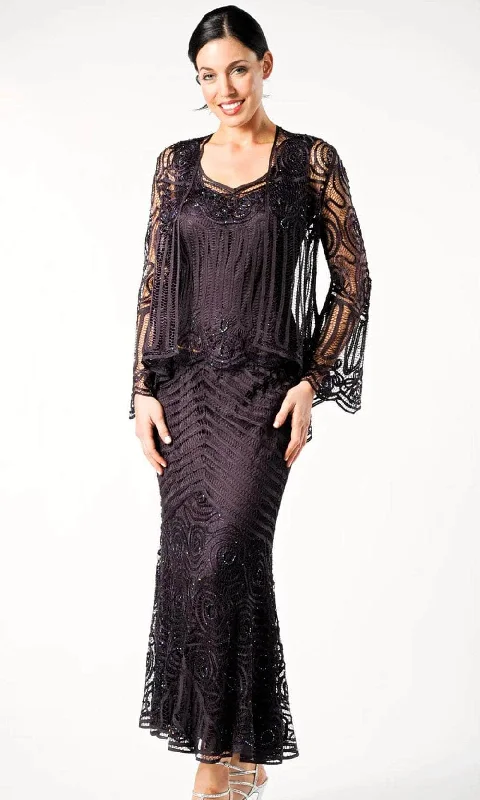 Wedding guest dresses with puff sleeves and knee - length hemsSoulmates D7156 - Crochet A-Line Formal Dress Wedding guest dresses with puff sleeves and knee - length hemsSoulmates D7156 - Crochet A-Line Formal Dress