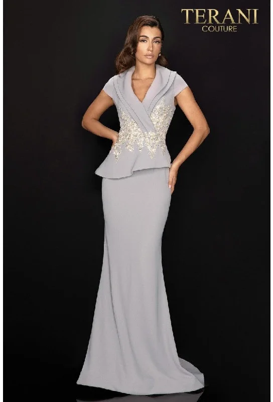 Wedding guest dresses with patchwork designs for a unique lookTerani Couture 2011M2135 Long Formal Mermaid Dress Wedding guest dresses with patchwork designs for a unique lookTerani Couture 2011M2135 Long Formal Mermaid Dress