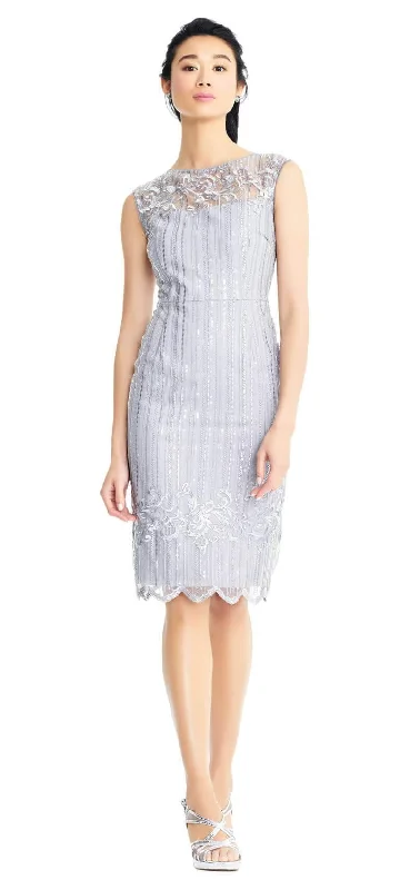 One - shoulder cocktail dresses in emerald green for a bold statementAdrianna Papell AP1E203525 Short Formal Sleeveless Cocktail Dress