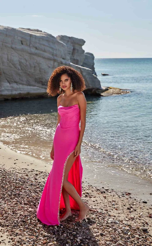Prom dresses with lace - up side panels and ruffled bodices for a feminine and detailed lookAerie Couture 249 Dress Prom dresses with lace - up side panels and ruffled bodices for a feminine and detailed lookAerie Couture 249 Dress