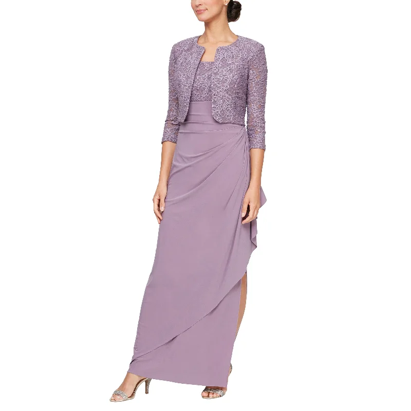Maxi dresses with thin spaghetti straps for a delicate and feminine feel Maxi dresses with thin spaghetti straps for a delicate and feminine feel Alex Evenings 81122475 Long Mother of the Bride Jacket Dress Set