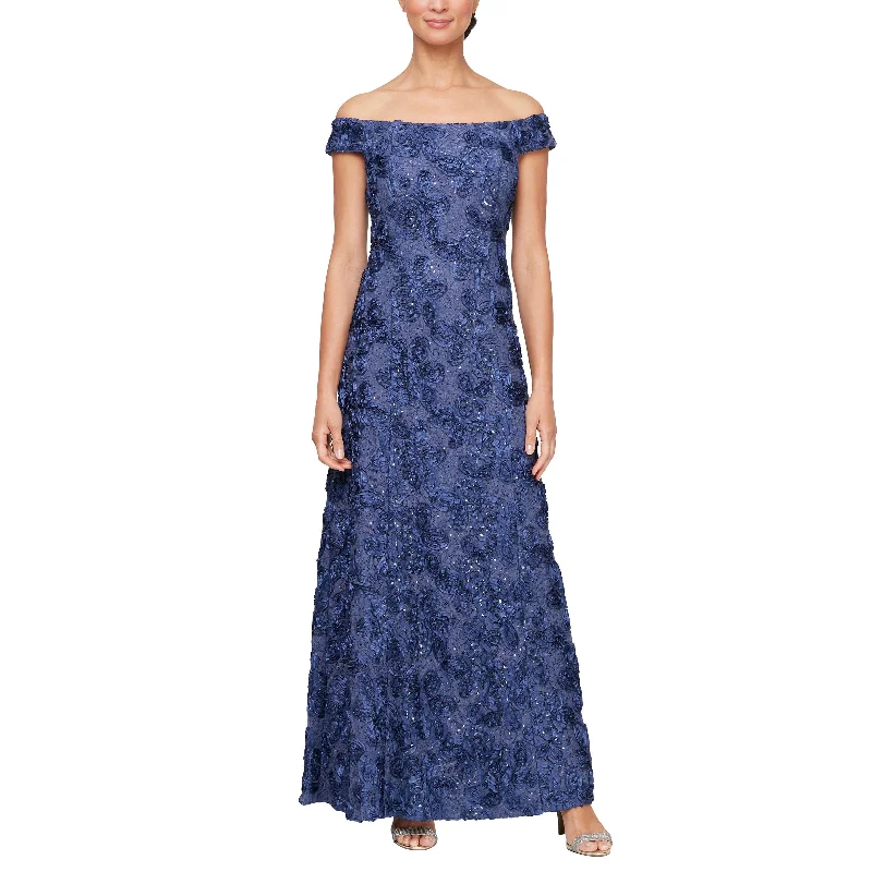 Plaid maxi dresses for fall fashion events Plaid maxi dresses for fall fashion events Alex Evenings 81122590 Long Rosette Formal Evening Dress