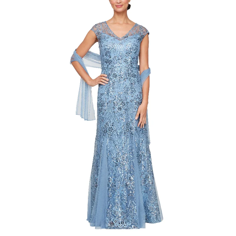Maxi dresses with a cinched waist for a defined silhouette Maxi dresses with a cinched waist for a defined silhouette Alex Evenings 81171529 Long Mother of the Bride Formal Dress
