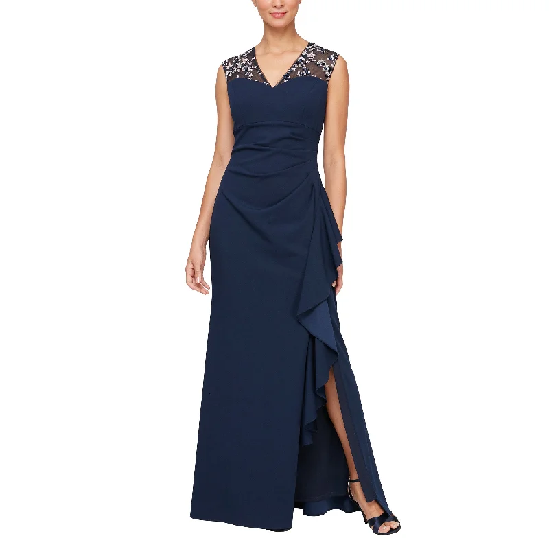 Maxi dresses with a pleated skirt for a timeless and elegant appearance Maxi dresses with a pleated skirt for a timeless and elegant appearance Alex Evenings 8160409 Long Formal Evening Dress
