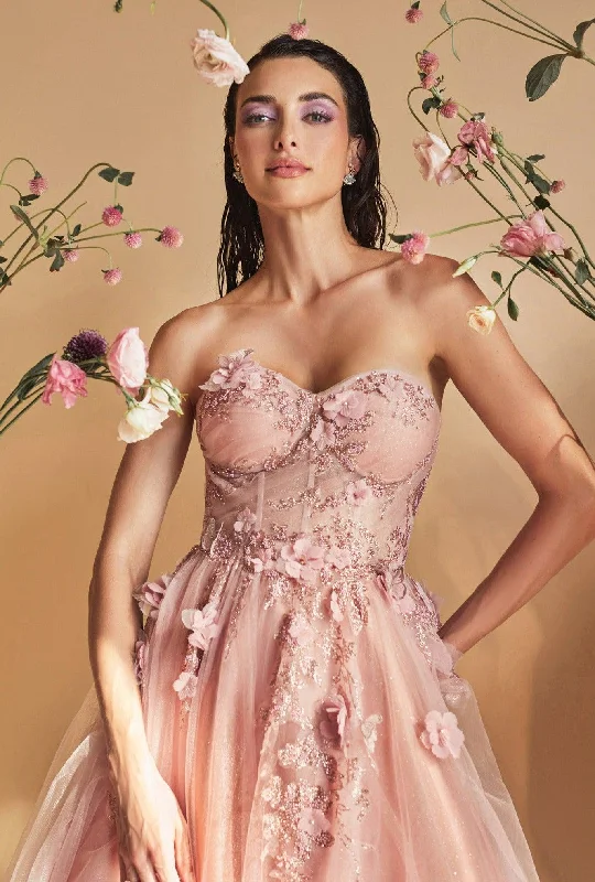 Plaid cocktail dresses with a flared skirt for a classic feelAndrea & Leo A1195 Strapless A Line Cocktail Dress