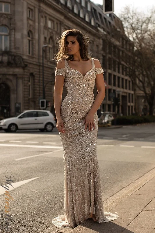Formal dresses with asymmetric ruffled hems and high - low designs for a fashion - forward and dynamic appearanceChic and Holland HF1487 Formal dresses with asymmetric ruffled hems and high - low designs for a fashion - forward and dynamic appearanceChic and Holland HF1487