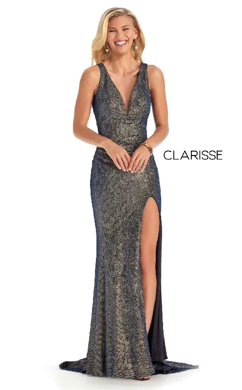 Prom dresses with metallic - colored fabrics and beaded embroidery for a glamorous promClarisse 8110 Dress Prom dresses with metallic - colored fabrics and beaded embroidery for a glamorous promClarisse 8110 Dress