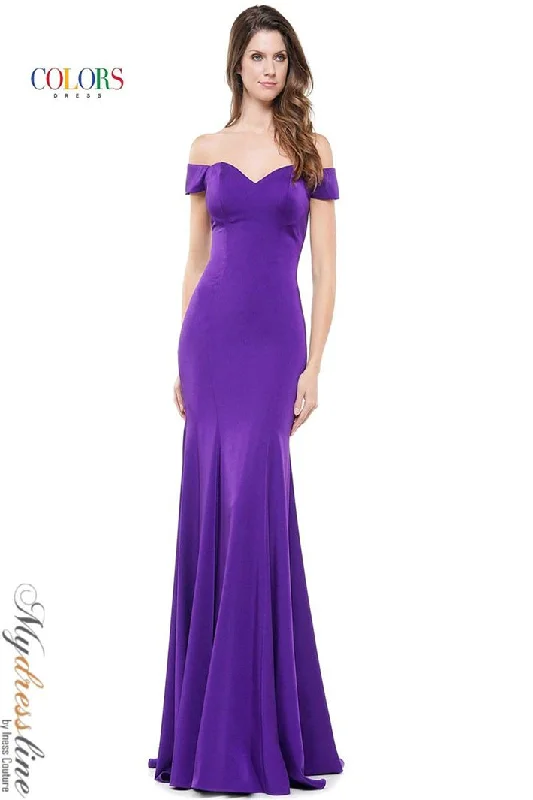 Formal dresses with cold - shoulder ruffled sleeves and floral prints for a romantic and trendy formal styleColors 1768 Formal dresses with cold - shoulder ruffled sleeves and floral prints for a romantic and trendy formal styleColors 1768