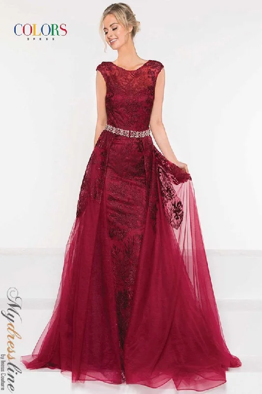 Strapless formal dresses with tulle skirts for a classic prom lookColors 1830
