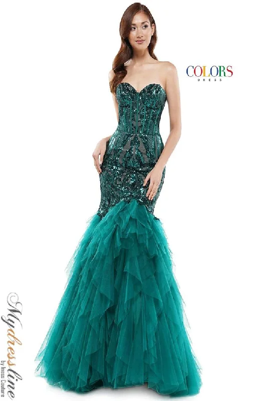 Prom dresses with keyhole backs and rhinestone - studded straps for a flirty lookColors 2067 Prom dresses with keyhole backs and rhinestone - studded straps for a flirty lookColors 2067