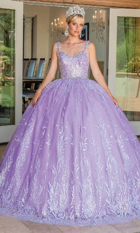 Mermaid - cut formal dresses in satin for a glamorous prom nightDancing Queen 1685 - Glitter Sweetheart Quinceanera Ballgown