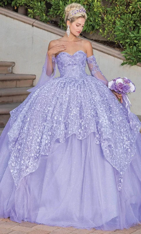 Sequined formal dresses with open backs for a sexy prom styleDancing Queen 1773 - Bell Sleeve Quinceanera Ballgown Sequined formal dresses with open backs for a sexy prom styleDancing Queen 1773 - Bell Sleeve Quinceanera Ballgown