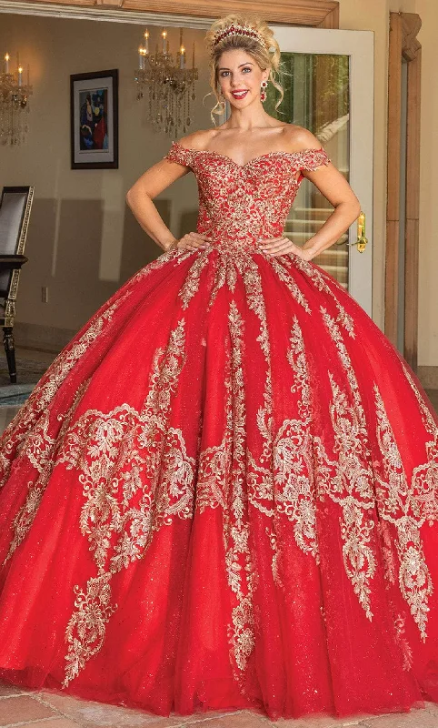 Prom dresses with cold - shoulder ruffled sleeves and floral prints for a romantic and fashionable styleDancing Queen 1783 - Off-Shoulder Glittering Ballgown Prom dresses with cold - shoulder ruffled sleeves and floral prints for a romantic and fashionable styleDancing Queen 1783 - Off-Shoulder Glittering Ballgown