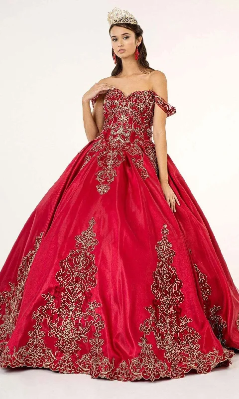 Formal dresses with ruched back panels and button - down fronts for a unique and flattering fitElizabeth K - GL1930 Embroidered Sweetheart Satin Ballgown Formal dresses with ruched back panels and button - down fronts for a unique and flattering fitElizabeth K - GL1930 Embroidered Sweetheart Satin Ballgown