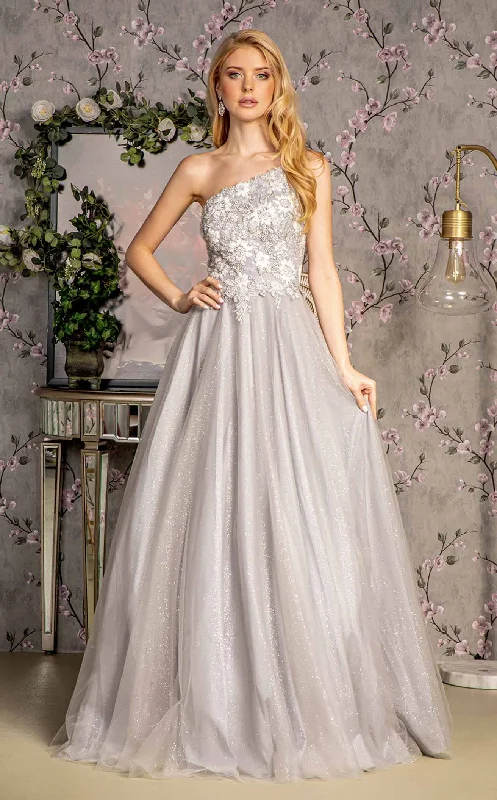 Prom dresses with one - shoulder ruffled straps and geometric patterns for a contemporary and eye - catching formal eventGLS by Gloria GL3384 Dress Prom dresses with one - shoulder ruffled straps and geometric patterns for a contemporary and eye - catching formal eventGLS by Gloria GL3384 Dress