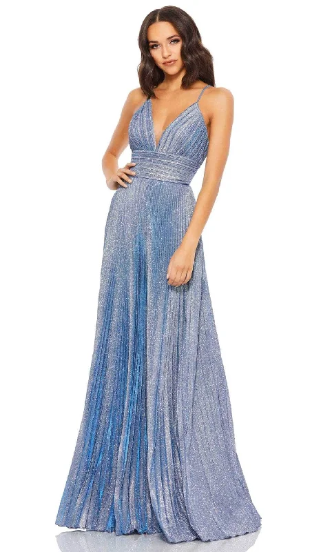 Prom dresses with tiered ruffled sleeves and satin skirts for a feminine and voluminous lookIeena Duggal 30725 - Sleeveless Empire Evening Dress