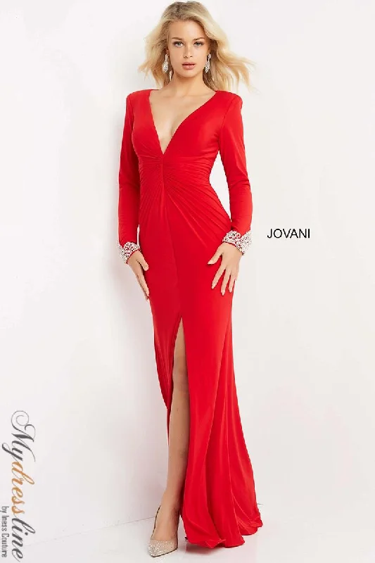 Formal dresses with one - shoulder ruffled straps and sequined bodices for a trendy and eye - catching lookJovani 07320 Formal dresses with one - shoulder ruffled straps and sequined bodices for a trendy and eye - catching lookJovani 07320