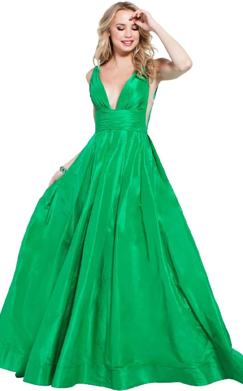 Formal dresses with embroidered panels and tulle overlays for a fairytale promJovani 54812 Dress