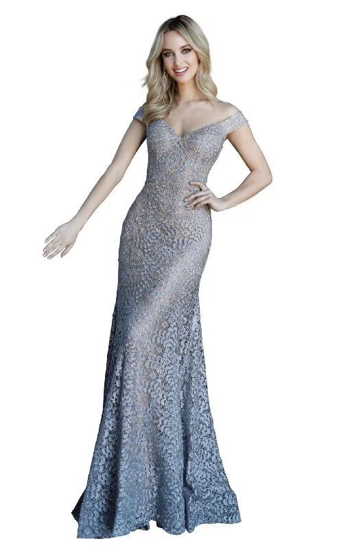 Prom dresses with cold - shoulder cutouts and satin bows for a trendy lookJovani 62021BG Dress