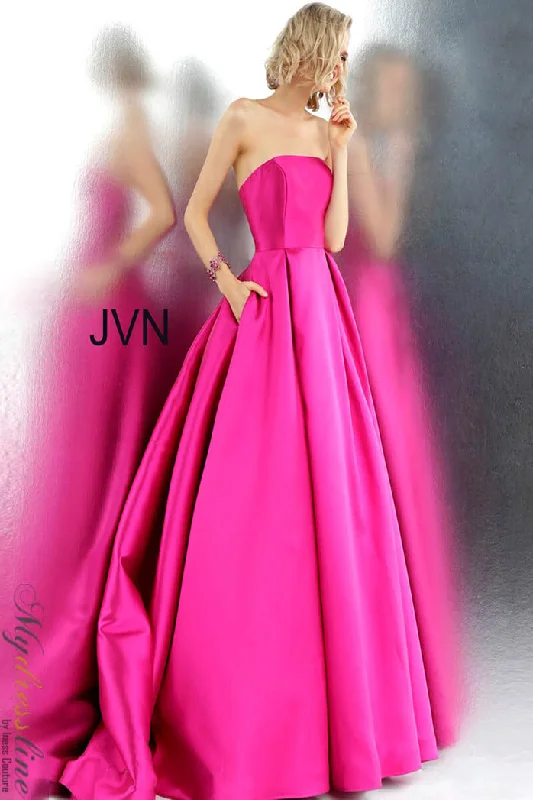 Formal dresses with ruched back panels and button - down fronts for a unique and flattering fitJovani JVN62633