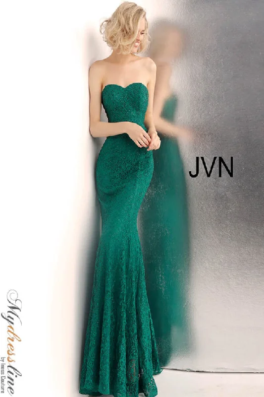 Sleeveless formal dresses with sequined straps and a - line skirts for a classic formal eventJovani JVN62712