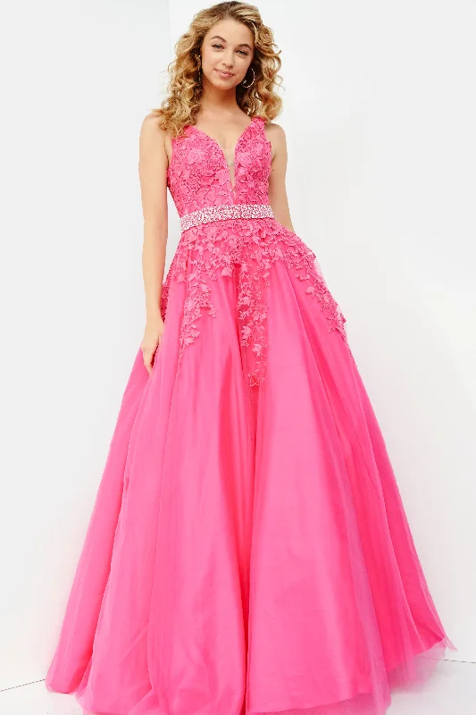 Sequined formal dresses with open backs for a sexy prom styleJovani JVN68258