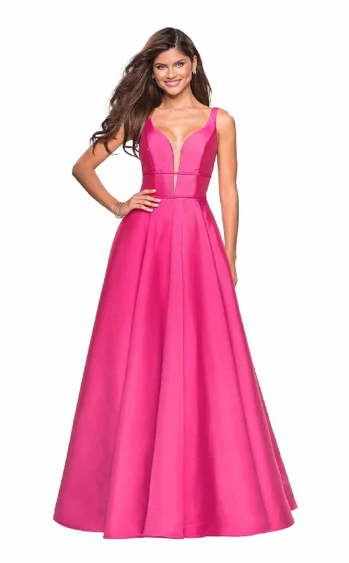 Ball - gown style formal dresses with sequined bodices for promLa Femme 26768 Dress