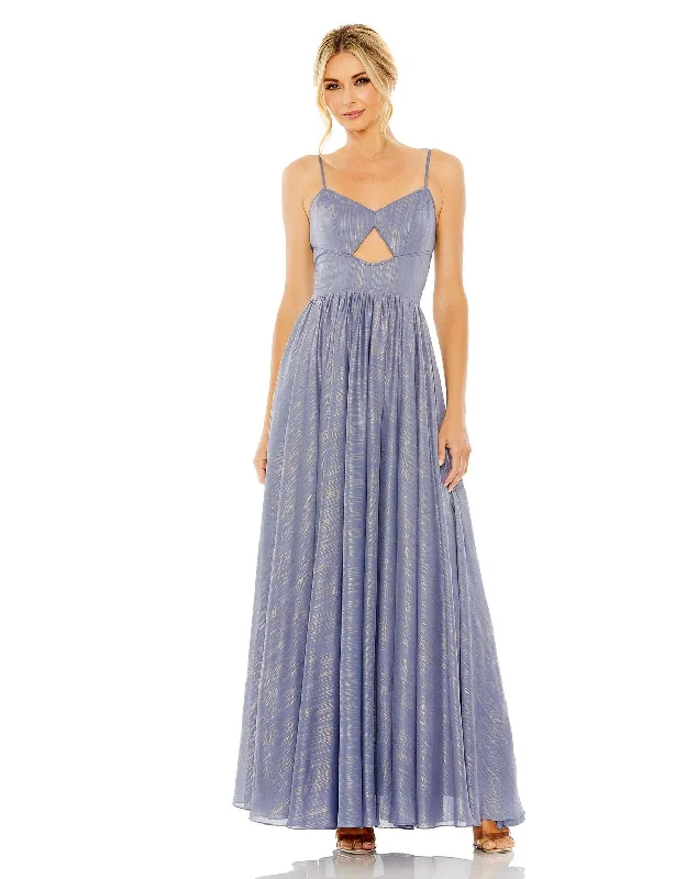 Maxi dresses with one - shoulder designs for a stylish and asymmetric look Maxi dresses with one - shoulder designs for a stylish and asymmetric look Mac Duggal 49738 Pleated Formal Cutout Prom Long Dress