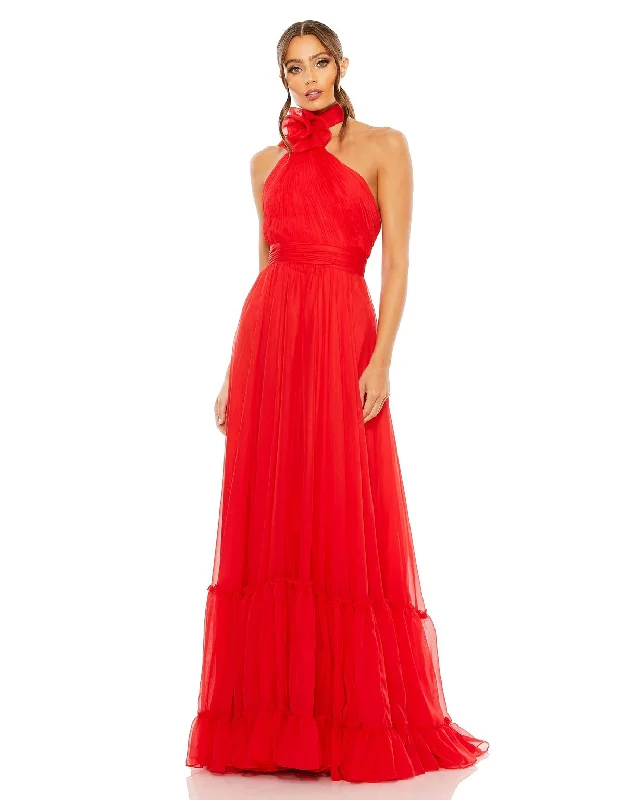 Maxi dresses with cut - out details on the sides for a modern edge Maxi dresses with cut - out details on the sides for a modern edge Mac Duggal 68209 Tiered Skirt Formal Prom Long Dress