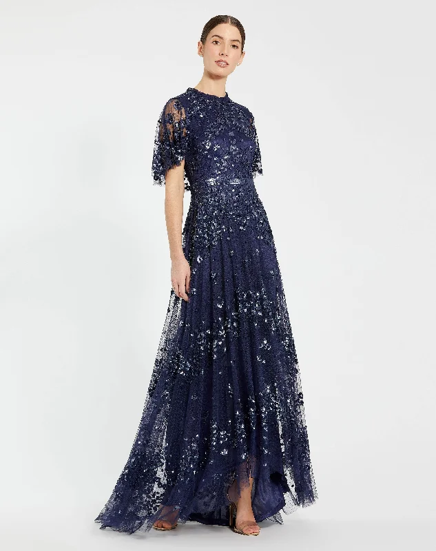 Maxi dresses with one - shoulder designs for a stylish and asymmetric look Maxi dresses with one - shoulder designs for a stylish and asymmetric look Mac Duggal 9192 High Low Formal Evening Dress