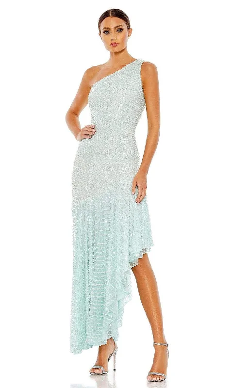 Prom dresses with pom - pom - decorated hems and cotton - blend fabrics for a playful and comfortable formal styleMac Duggal - 93741 Pearl Beaded High Low Dress Prom dresses with pom - pom - decorated hems and cotton - blend fabrics for a playful and comfortable formal styleMac Duggal - 93741 Pearl Beaded High Low Dress