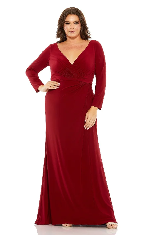 Formal dresses with asymmetric ruffled hems and high - low designs for a fashion - forward and dynamic appearanceMac Duggal Fabulouss 68442 Dress