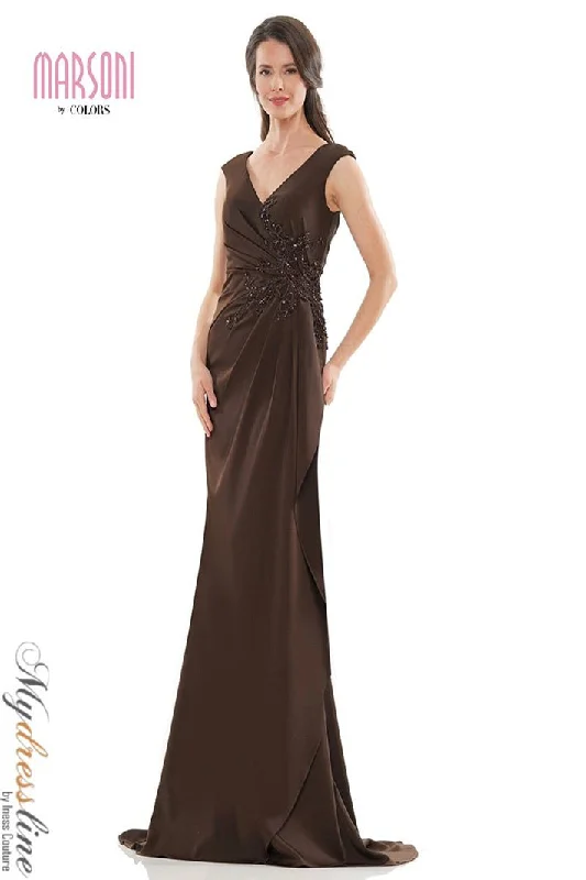 Formal dresses with ruffled skirts and bow accents for a charming prom appearanceMarsoni MV1148 Formal dresses with ruffled skirts and bow accents for a charming prom appearanceMarsoni MV1148